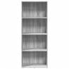 Grey Sonoma Bookcase - Engineered Wood 60x30x152 cm