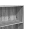 Grey Sonoma Bookcase - Engineered Wood 60x30x152 cm