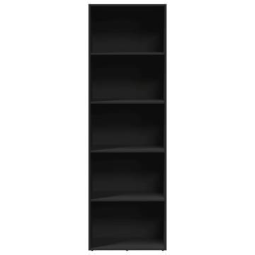 Bookcase Black 60x30x189 cm - Stylish Engineered Wood Storage