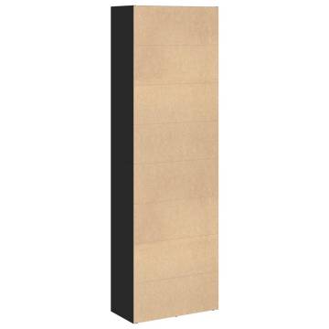 Bookcase Black 60x30x189 cm - Stylish Engineered Wood Storage