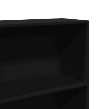 Bookcase Black 60x30x189 cm - Stylish Engineered Wood Storage