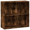 Bookcase Smoked Oak - 80x30x77 cm Engineered Wood Storage