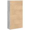 Grey Sonoma Bookcase - 80x30x152 cm Engineered Wood