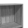 Grey Sonoma Bookcase - 80x30x152 cm Engineered Wood