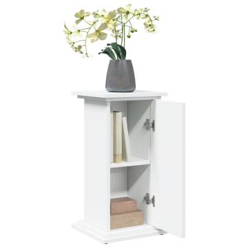 Display Stand with Storage White | Engineered Wood 31x30x60 cm