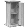 Display Stand with Storage Grey Sonoma - Durable & Stylish