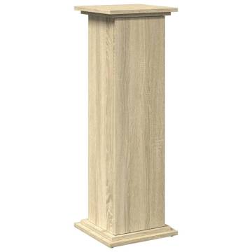 Sonoma Oak Display Stand with Storage - 31x30x90 cm