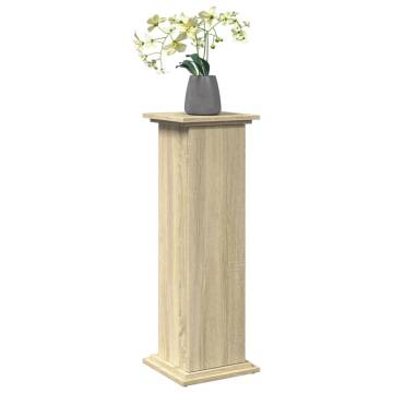 Sonoma Oak Display Stand with Storage - 31x30x90 cm