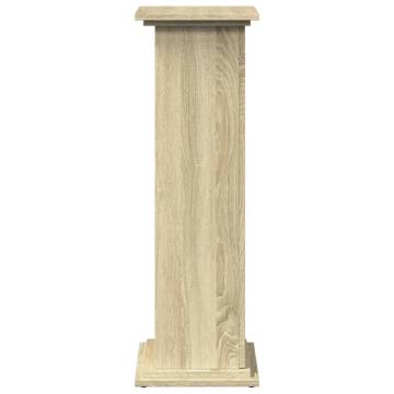 Sonoma Oak Display Stand with Storage - 31x30x90 cm