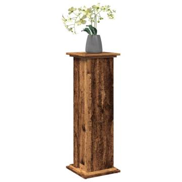 Display Stand with Storage - Old Wood, Engineered Wood - HipoMarket