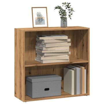 Bookcase Artisian Oak 80x30x77 cm | Engineered Wood Storage