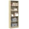  Bookcase Sonoma Oak 60x24x176 cm Engineered Wood Colour sonoma oak Quantity in Package 1 Height 176 cm Width 60 cm 