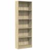 Bookcase Sonoma Oak 60x24x176 cm - Stylish Storage Solution