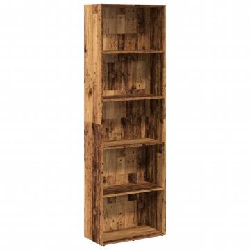 Bookcase Old Wood 60x30x189 cm - Engineered Wood | Hipo Market