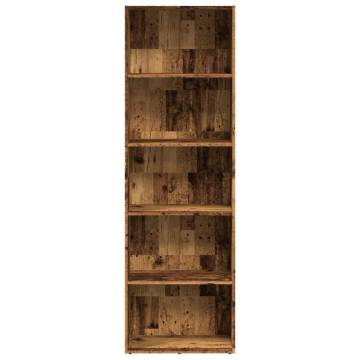 Bookcase Old Wood 60x30x189 cm - Engineered Wood | Hipo Market