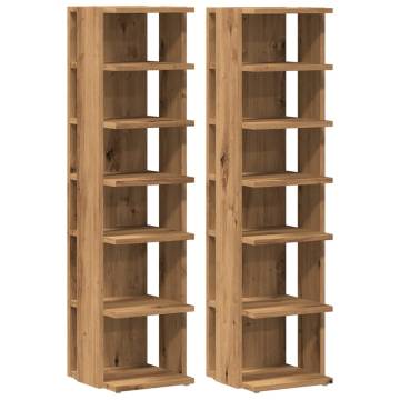 Shoe Cabinets 2 pcs Artisan Oak - Durable & Stylish Storage