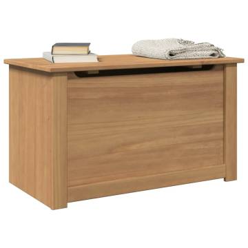 Storage Chest with Lid Panama - Solid Pine Wood 79x42x46 cm