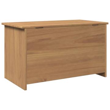 Storage Chest with Lid Panama - Solid Pine Wood 79x42x46 cm