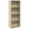 Bookcase Sonoma Oak 60x30x152 cm - Engineered Wood Storage