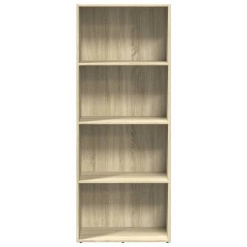 Bookcase Sonoma Oak 60x30x152 cm - Engineered Wood Storage