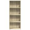 Bookcase Sonoma Oak 60x30x152 cm - Engineered Wood Storage