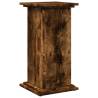 Display Stand with Storage - Smoked Oak, 31x30x60 cm