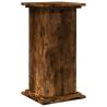 Display Stand with Storage - Smoked Oak, 31x30x60 cm