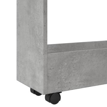 Narrow Storage Trolley 3 Tier - Concrete Grey | Hipomarket