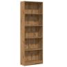 Stylish Artisian Oak Bookcase - 60x24x176 cm Engineered Wood