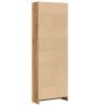 Stylish Artisian Oak Bookcase - 60x24x176 cm Engineered Wood