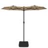 Double-Head Parasol Taupe 316x240 cm - Elegant Sun Protection