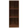 3-Tier Book Cabinet Brown Oak | Stylish Storage Solution