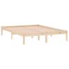 Solid Wood Pine Bed Frame 137x190 cm - No Mattress