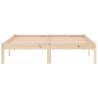 Solid Wood Pine Bed Frame 137x190 cm - No Mattress