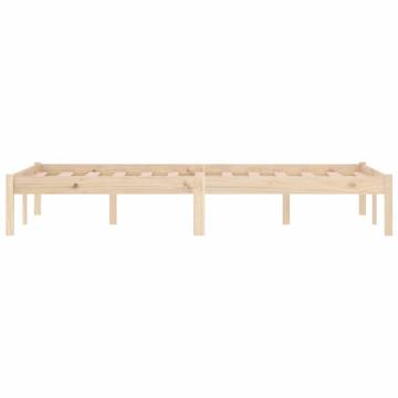 Solid Wood Pine Bed Frame 137x190 cm - No Mattress