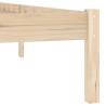 Solid Wood Pine Bed Frame 137x190 cm - No Mattress