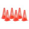 Football Cones 6 pcs Stackable Orange for Fun Training