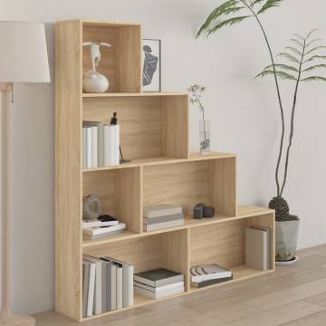 Book Cabinet Room Divider in Sonoma Oak - 155x24x160 cm