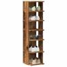  Shoe Cabinet Old Wood 28x27x102 cm Engineered Wood Colour old wood Quantity in Package 1 Number of Number of shelves 