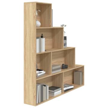 Book Cabinet Room Divider in Sonoma Oak - 155x24x160 cm