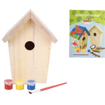 DIY Bird Nesting Box with Paint - Esschert Design KG145