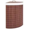 Bamboo Corner Laundry Basket Brown 60 L Colour dark brown Quantity in Package 1 