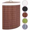 Bamboo Corner Laundry Basket Brown 60 L - Stylish & Practical