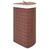 Bamboo Corner Laundry Basket Brown 60 L - Stylish & Practical