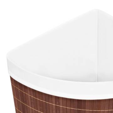 Bamboo Corner Laundry Basket Brown 60 L - Stylish & Practical