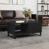 Coffee Table Black 90x50x40 cm Engineered Wood Colour black Quantity in Package 1 