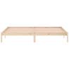 Solid Wood Pine King Bed Frame - 193x203 cm | HipoMarket