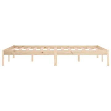 Solid Wood Pine King Bed Frame - 193x203 cm | HipoMarket