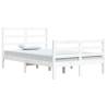 White Solid Wood Pine Bed Frame 120x200 cm | Hipomarket UK