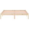 Solid Pine Bed Frame 152x203 cm | Rustic Queen Size Frame